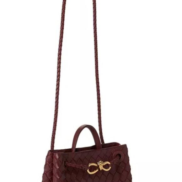 New Bottega Veneta Burgundy Small Andiamo Bag - Picture 3 of 11